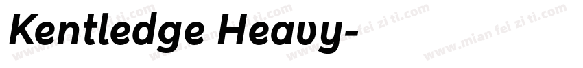 Kentledge Heavy字体转换